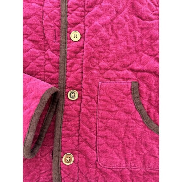 Janie And Jack Fuchsia Pink Quilted Jacket - Picture 5 of 9